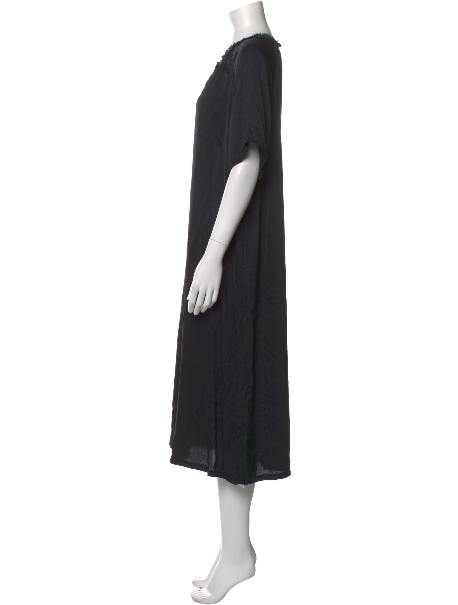 Raquel Allegra Crew Neck Midi Length Dress