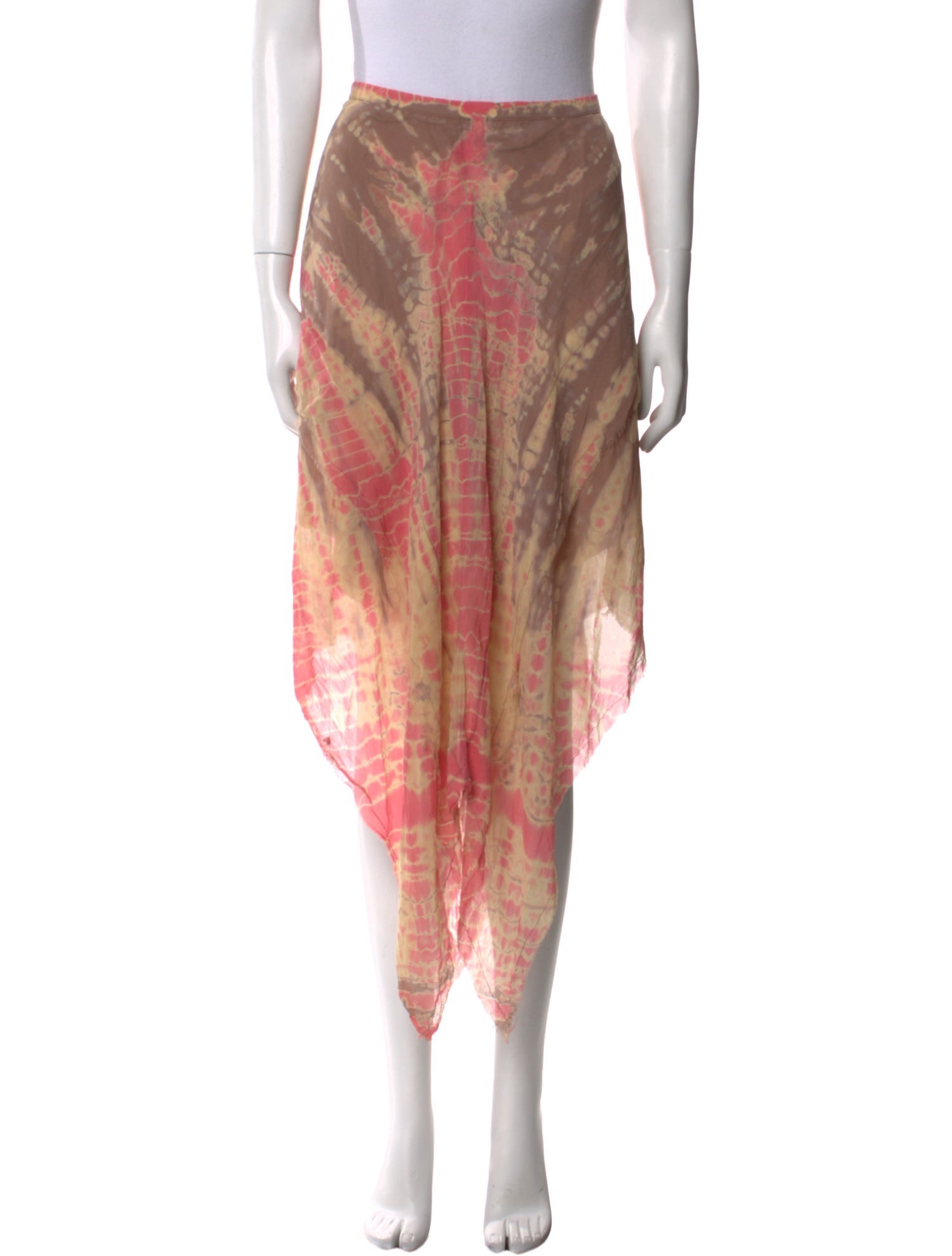 Raquel Allegra Silk Midi Length Skirt