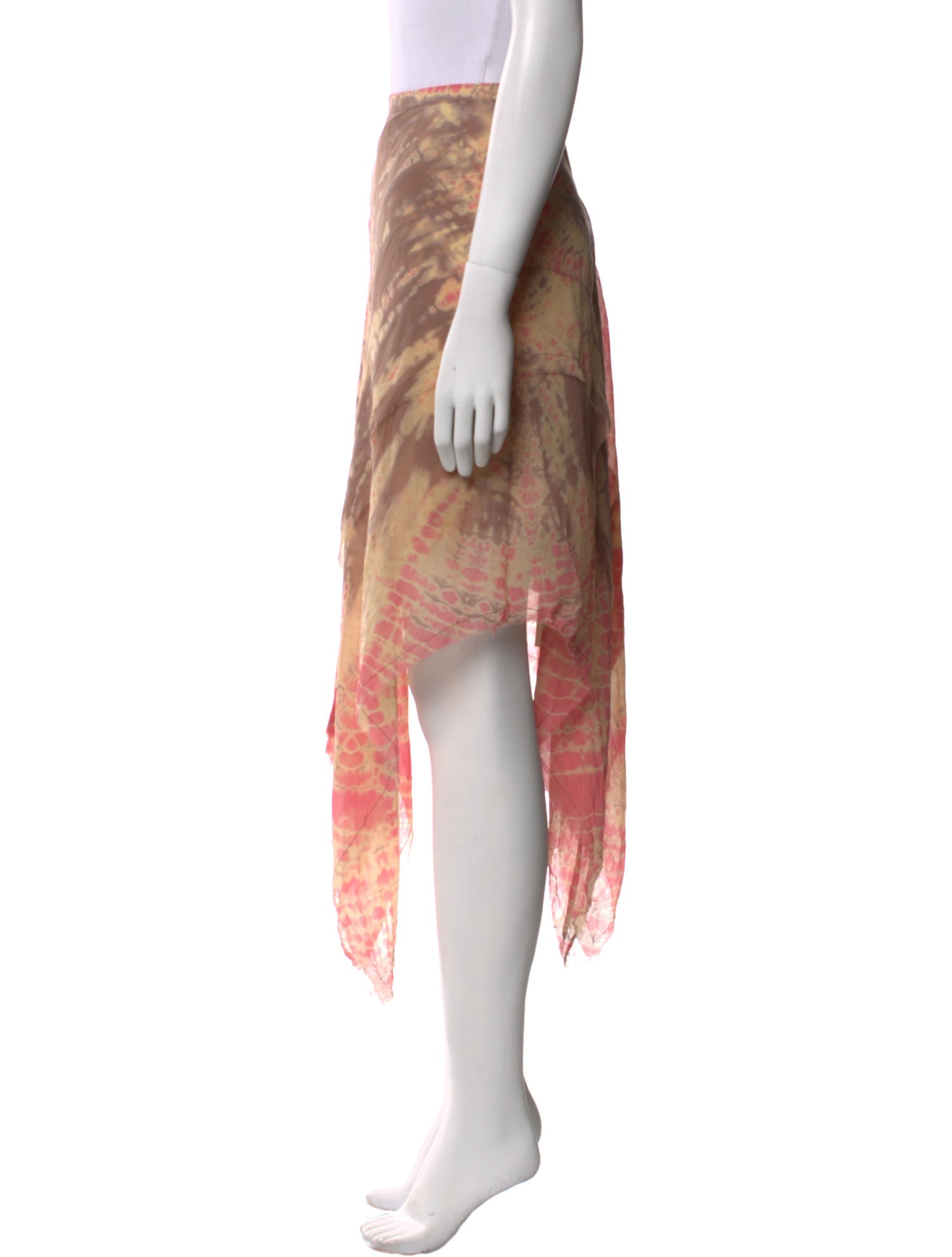 Raquel Allegra Silk Midi Length Skirt