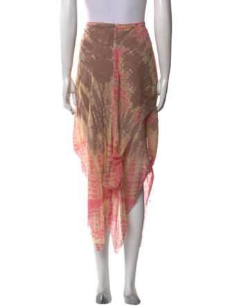 Raquel Allegra Silk Midi Length Skirt