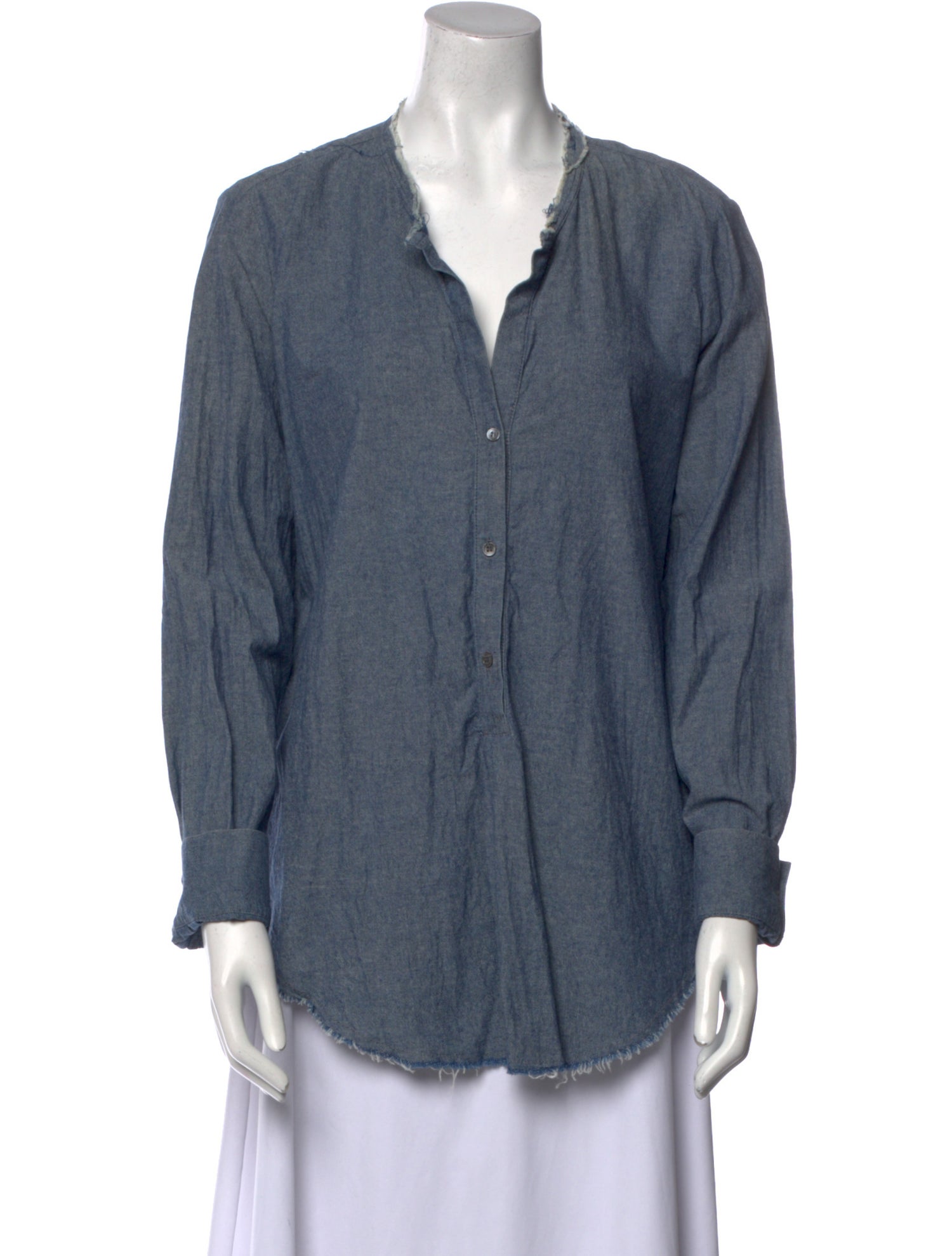 Raquel Allegra V-Neck Long Sleeve Tunic