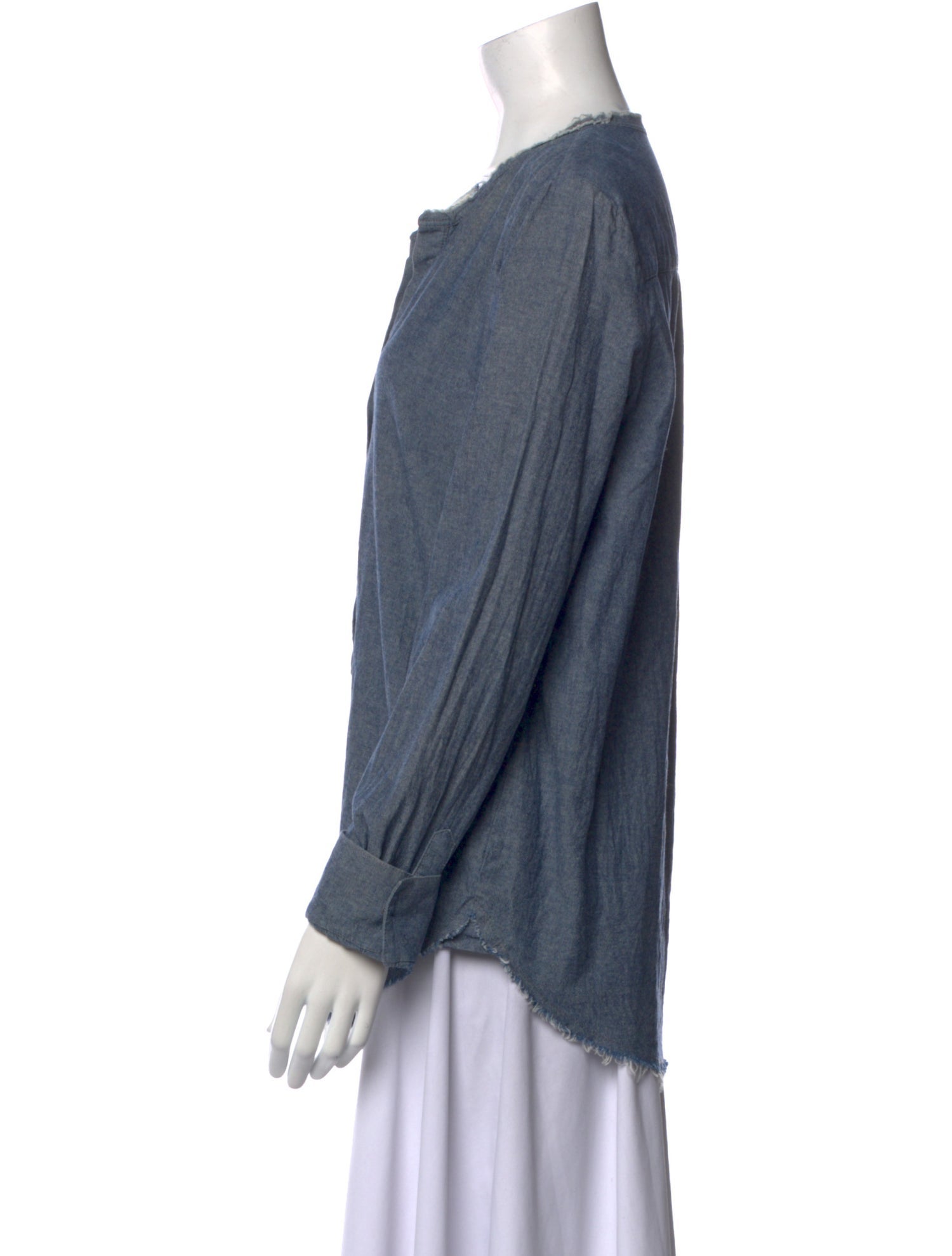 Raquel Allegra V-Neck Long Sleeve Tunic