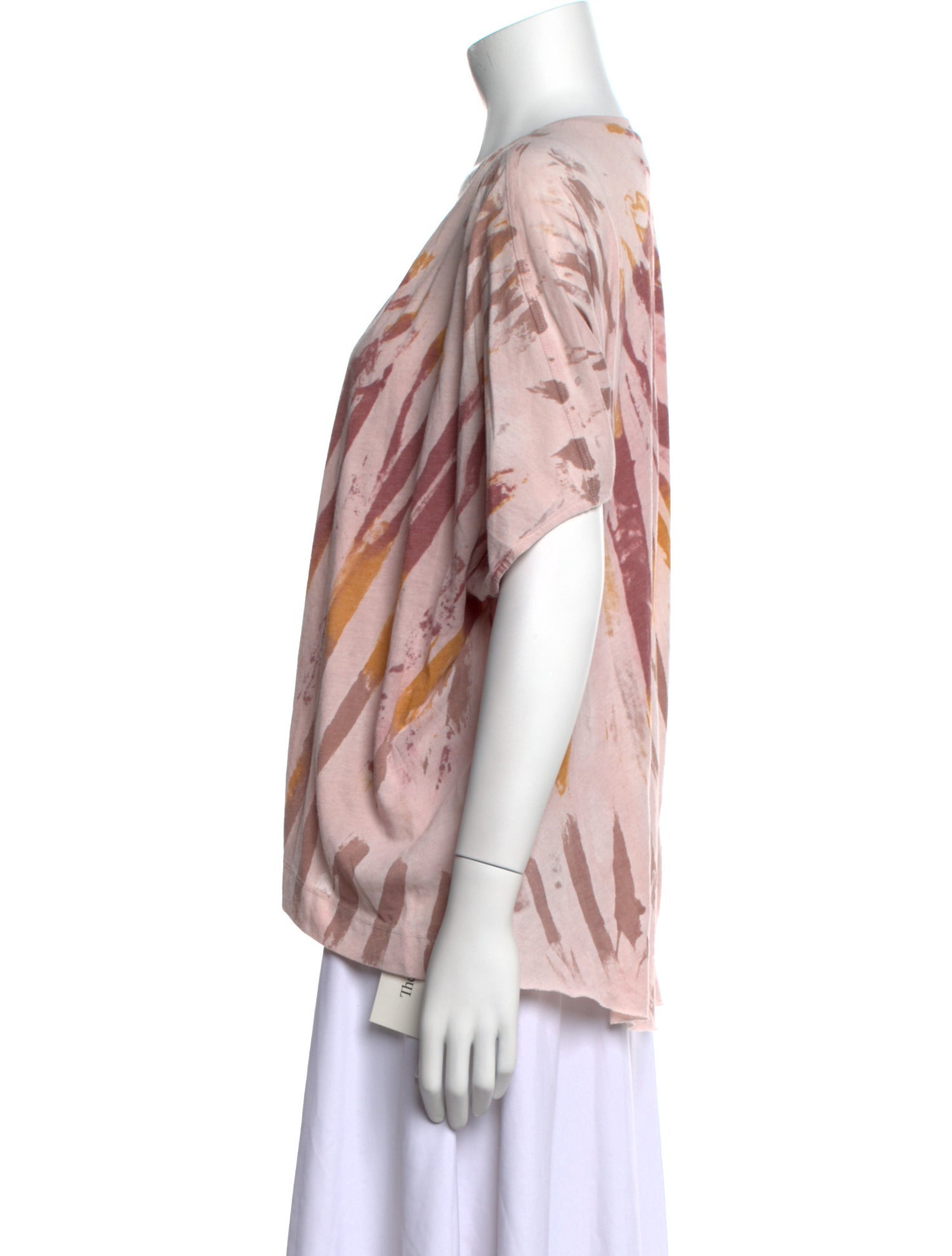 Raquel Allegra Printed V-Neck Blouse