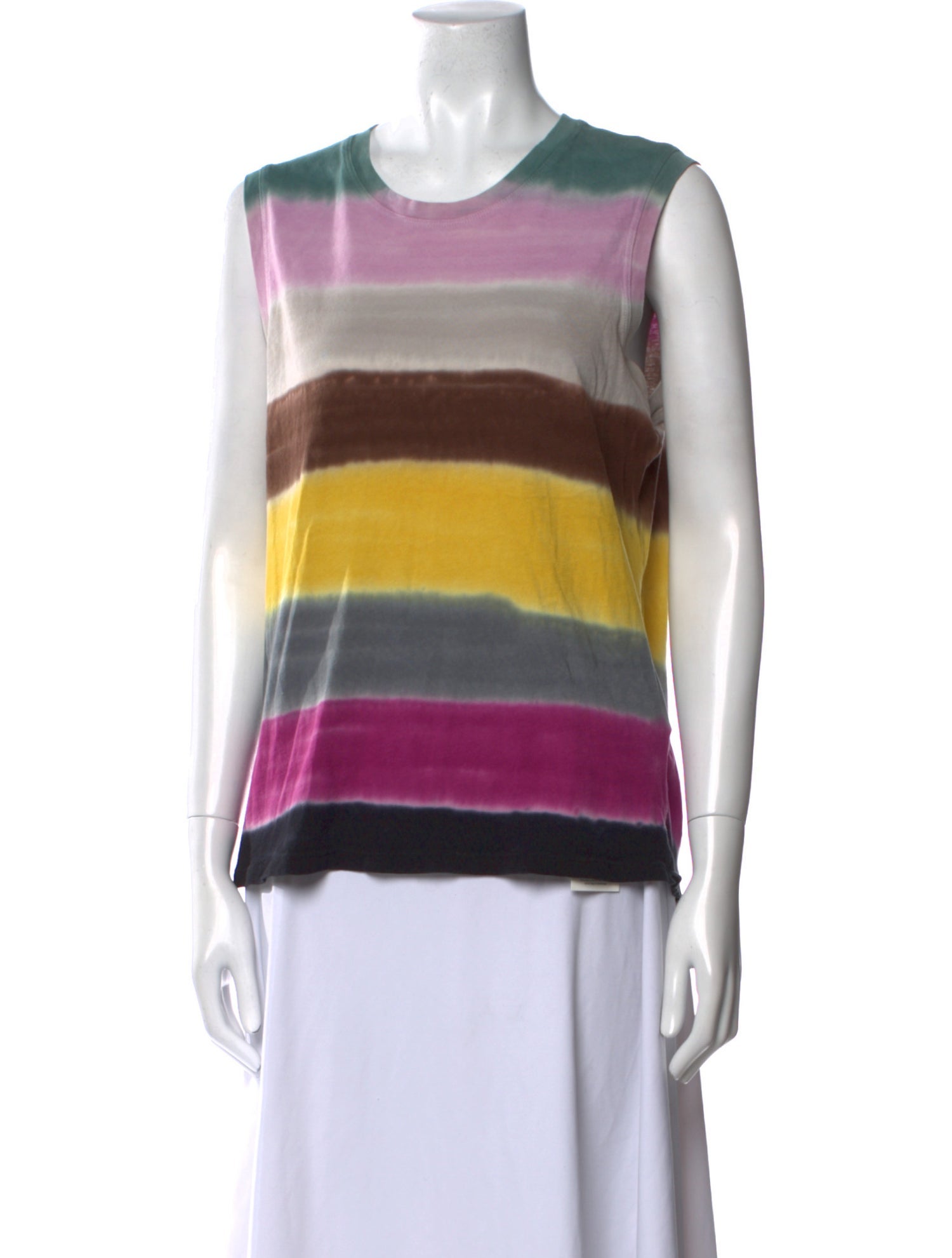 Raquel Allegra Striped Crew Neck Tunic
