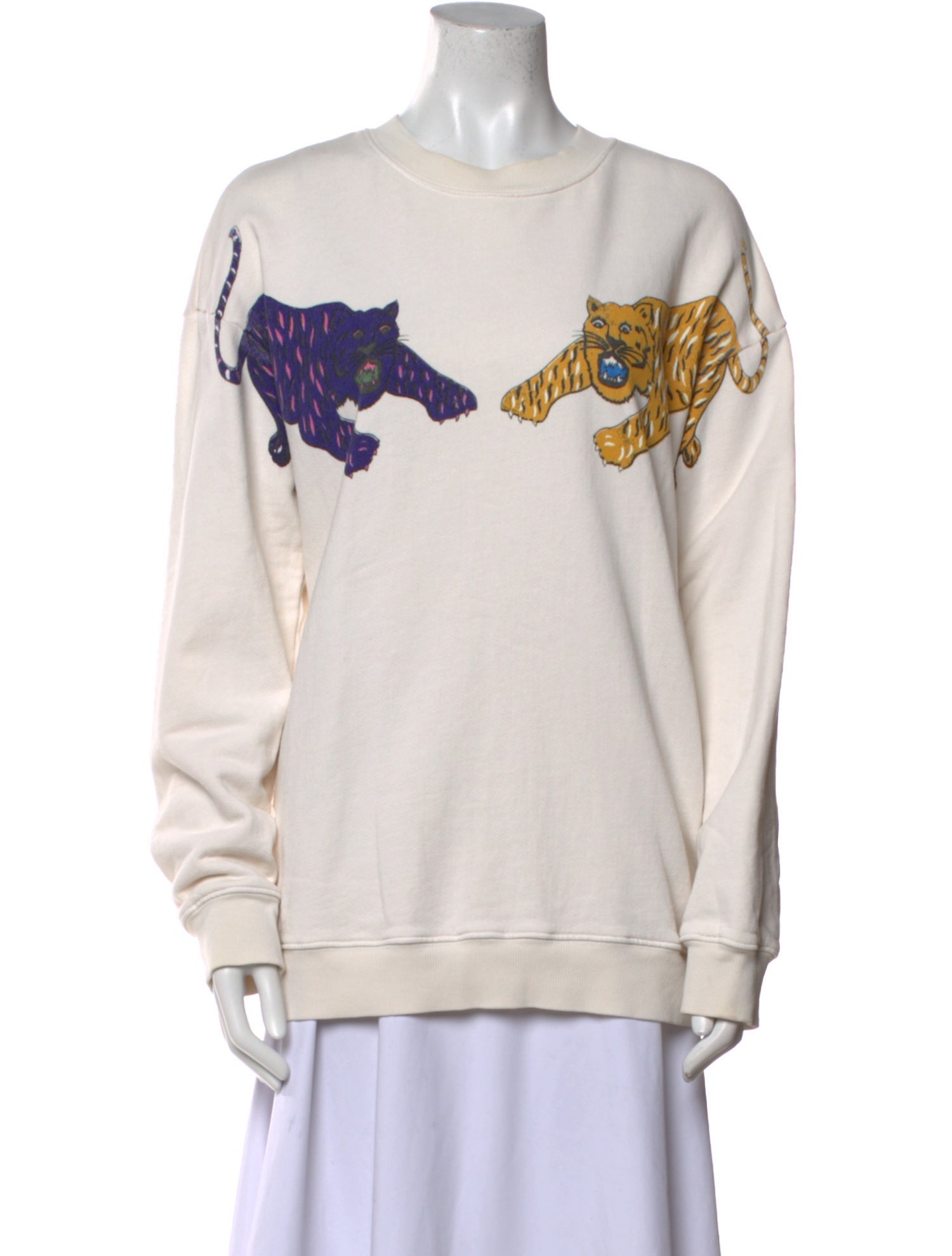 Raquel Allegra Graphic Print Crew Neck Sweatshirt