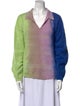 Raquel Allegra Nylon Colorblock Pattern Sweater