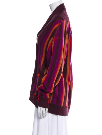 Raquel Allegra Striped V-Neck Sweater