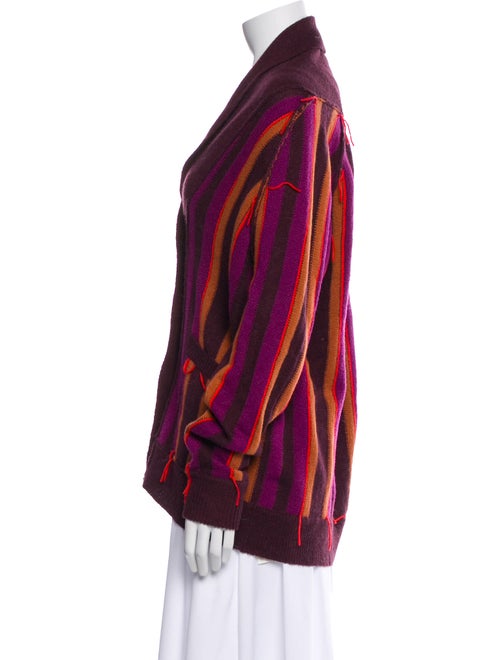 Raquel Allegra Striped V-Neck Sweater