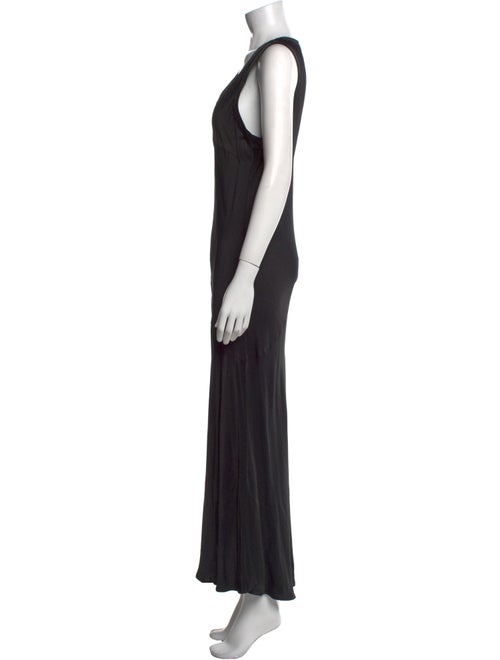 Raquel Allegra Scoop Neck Long Dress