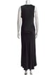 Raquel Allegra Scoop Neck Long Dress