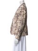 Raquel Allegra Linen Animal Print Blazer