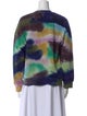 Raquel Allegra Tie-Dye Print Crew Neck Sweatshirt