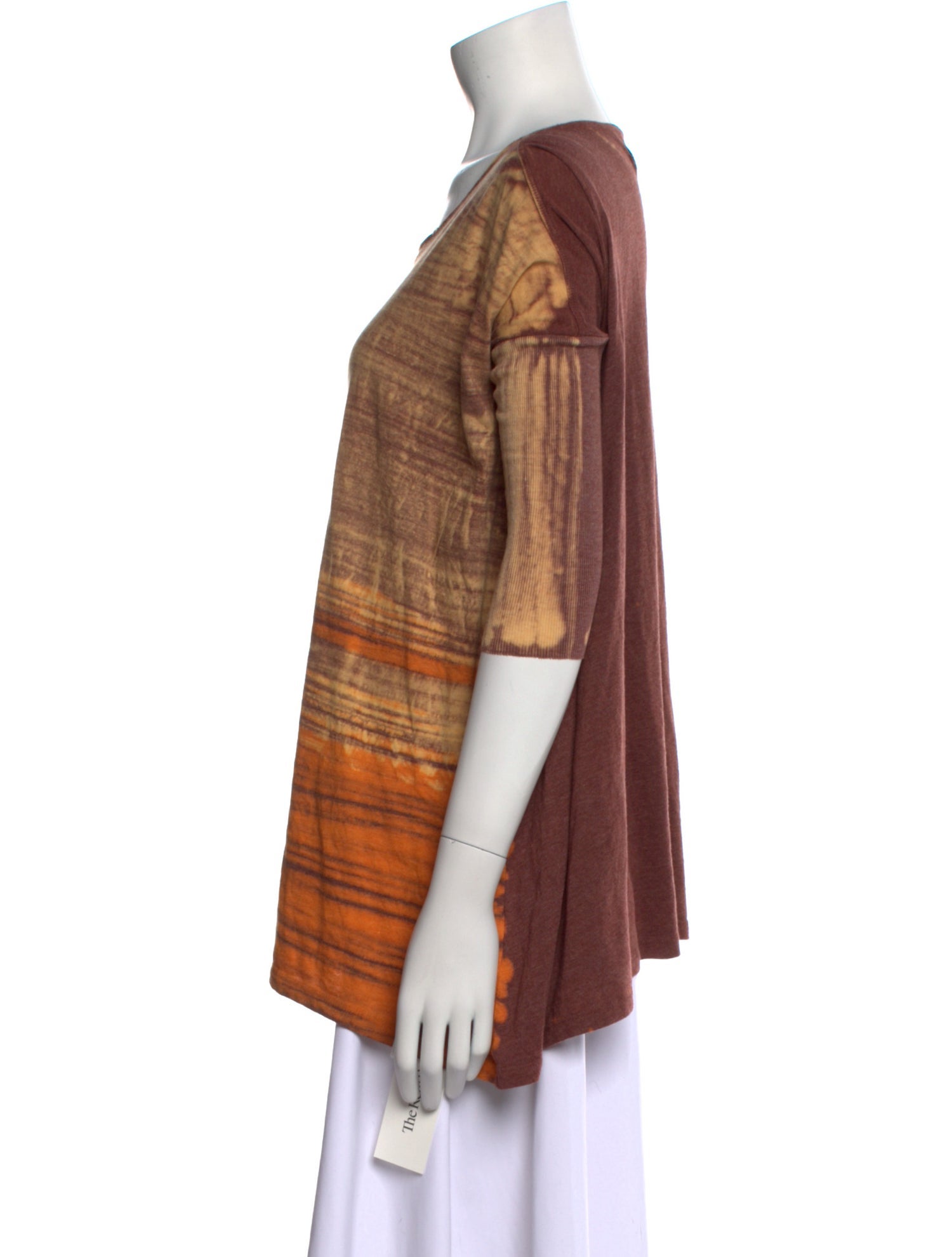 Raquel Allegra Striped Scoop Neck T-Shirt