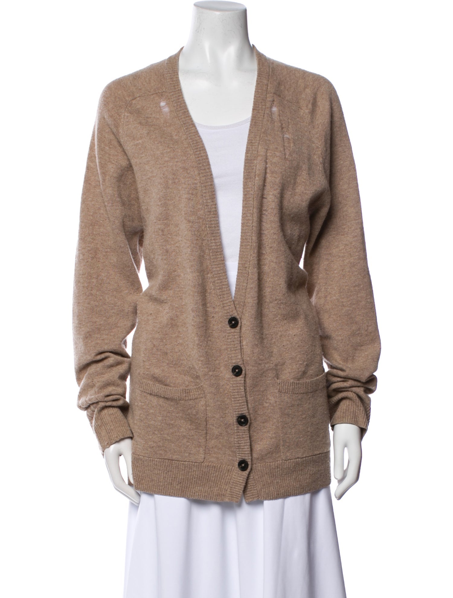 Raquel Allegra Merino Wool V-Neck Sweater