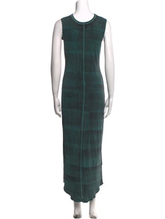 Raquel Allegra Crew Neck Long Dress
