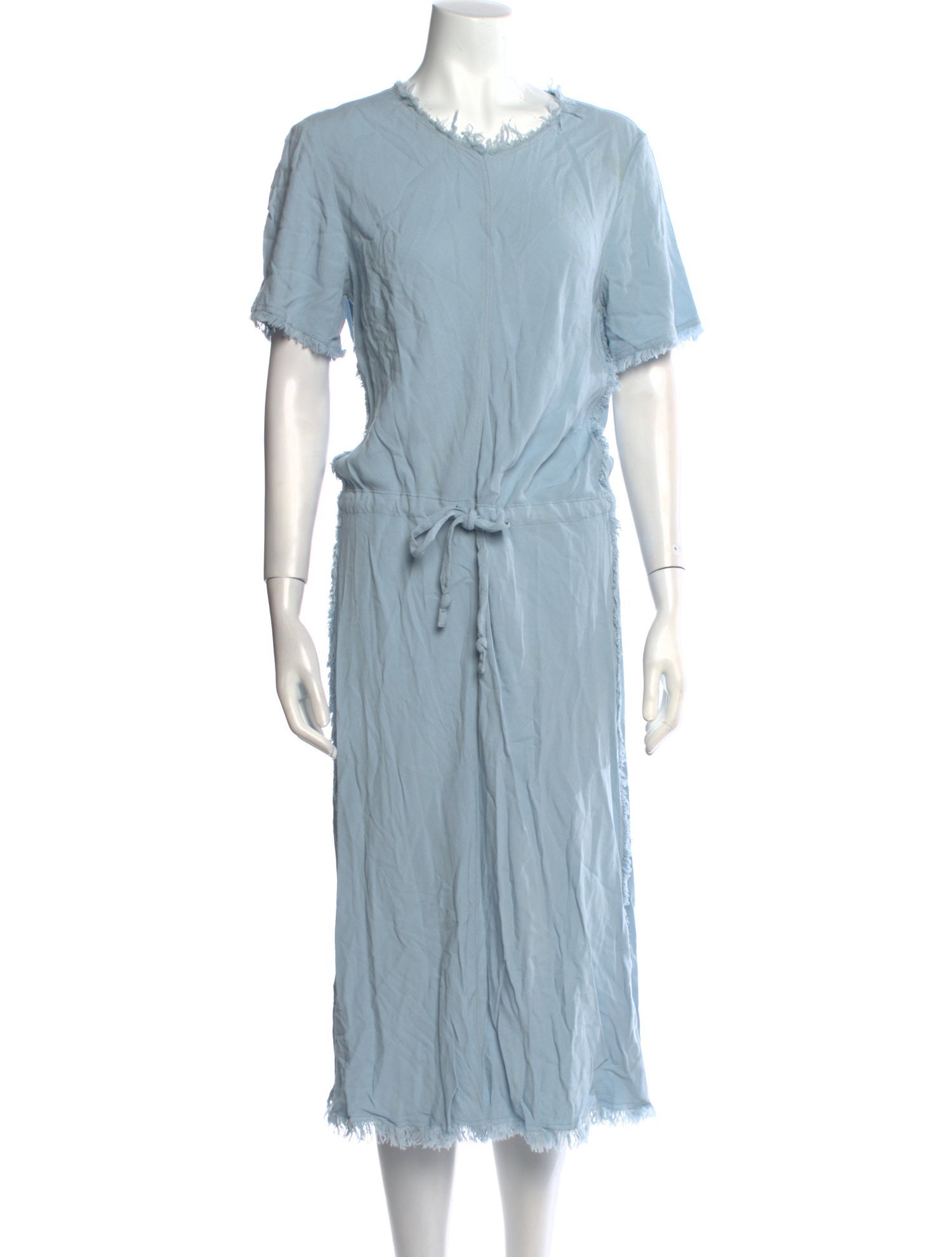 Raquel Allegra Crew Neck Midi Length Dress