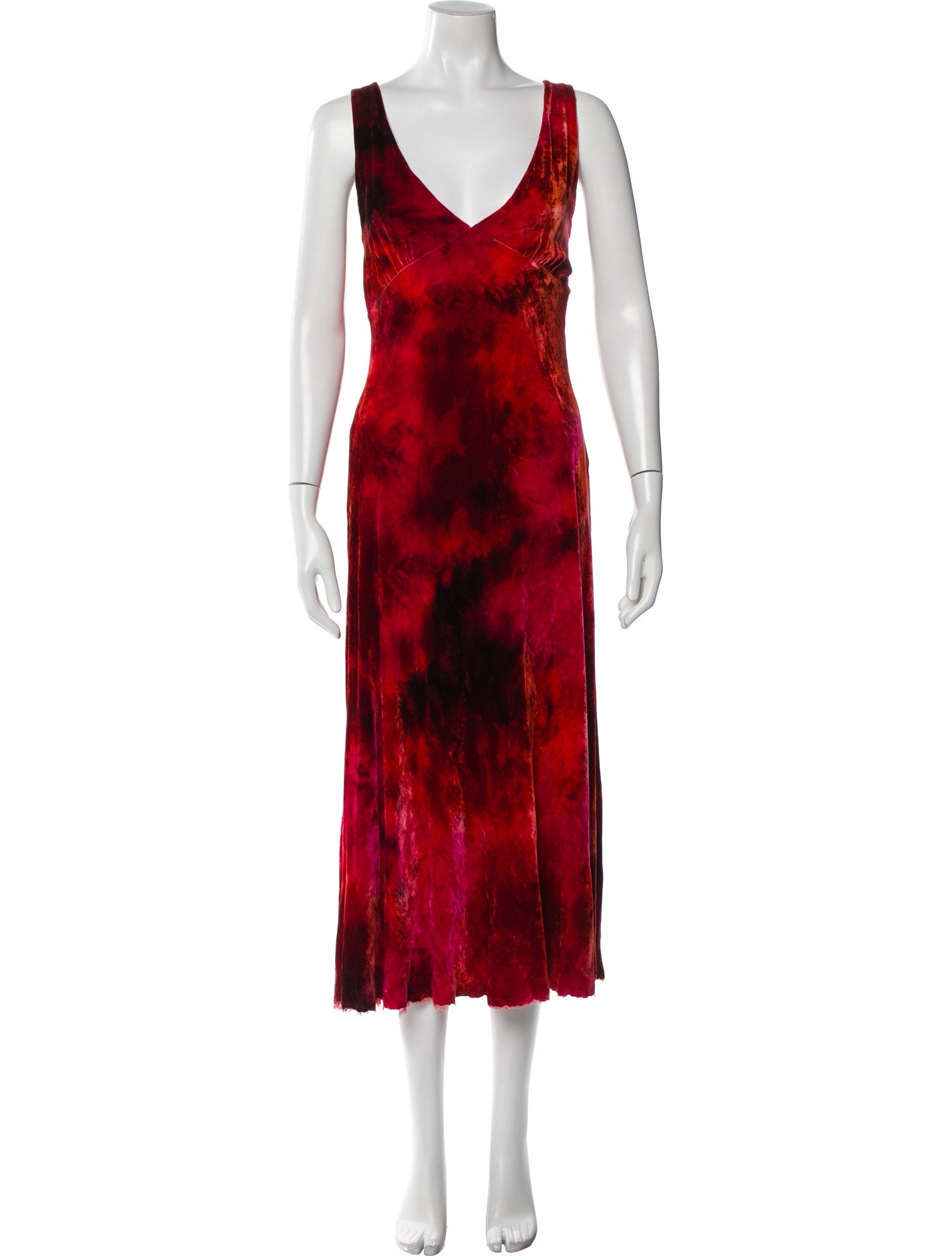 Raquel Allegra Tie-Dye Print Long Dress