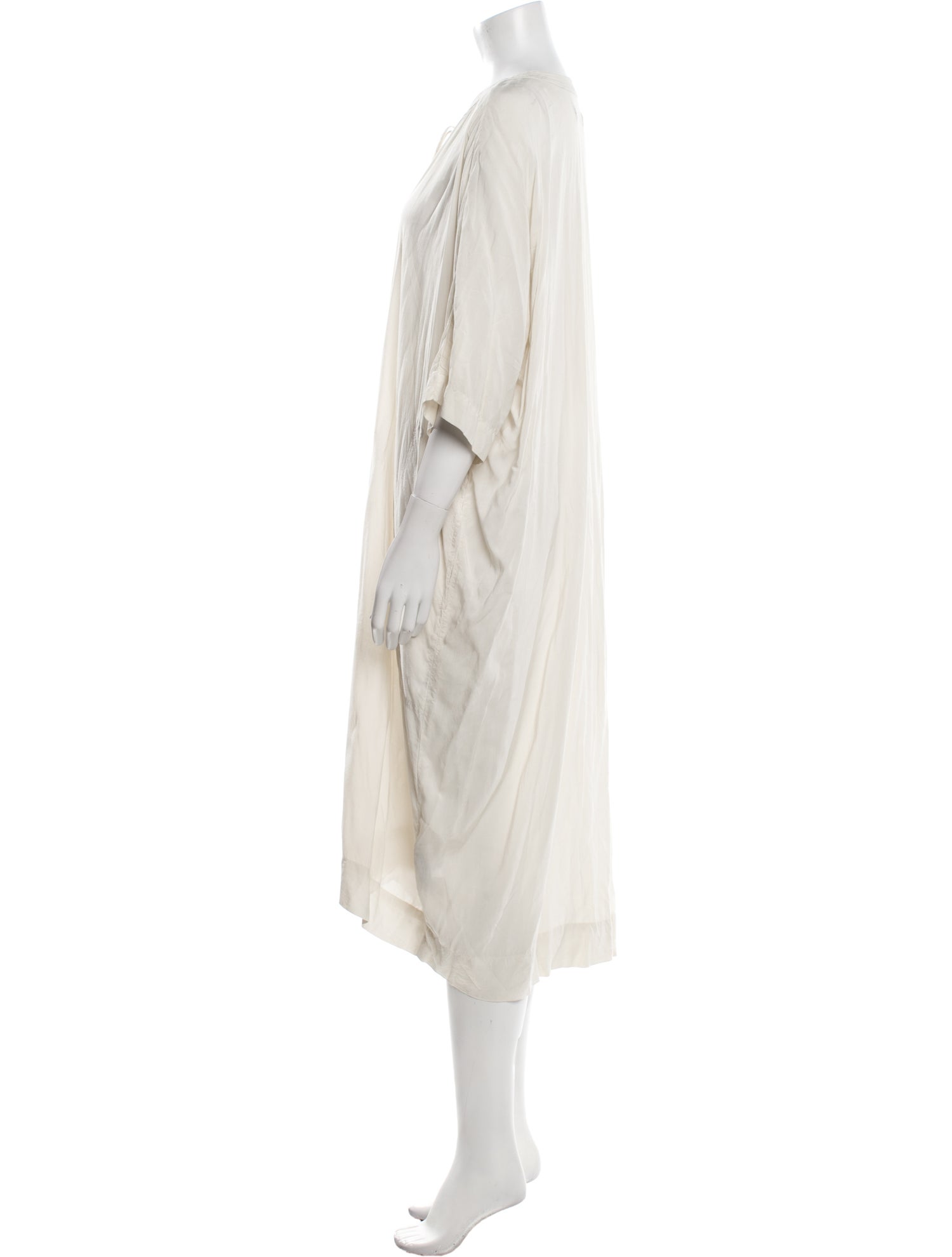 Raquel Allegra Tie Neck Midi Length Dress