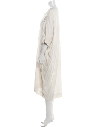 Raquel Allegra Tie Neck Midi Length Dress