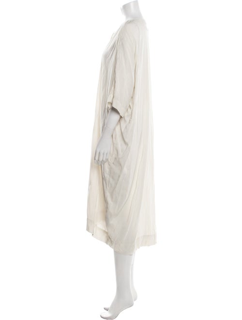 Raquel Allegra Tie Neck Midi Length Dress