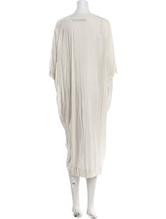 Raquel Allegra Tie Neck Midi Length Dress