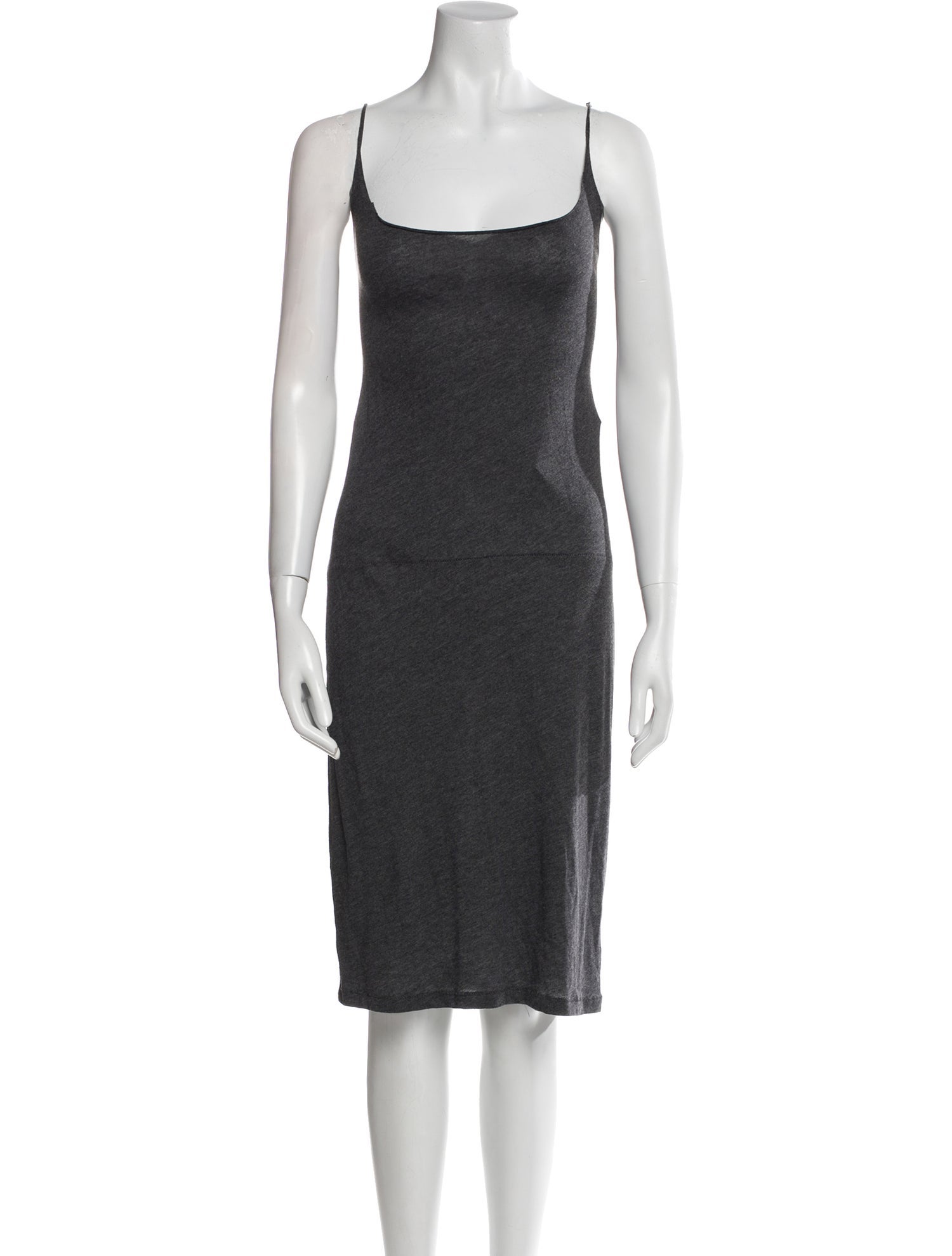 Raquel Allegra Square Neckline Knee-Length Dress