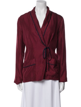 Raquel Allegra Polka Dot Print Blazer