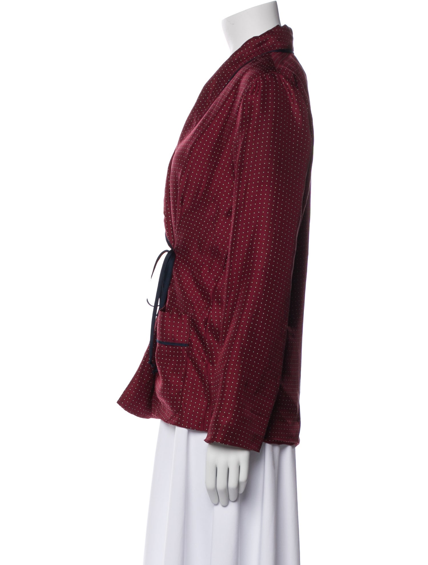 Raquel Allegra Polka Dot Print Blazer