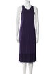 Raquel Allegra Scoop Neck Midi Length Dress