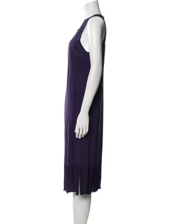 Raquel Allegra Scoop Neck Midi Length Dress