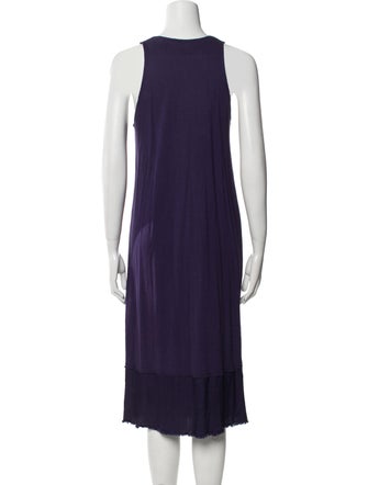 Raquel Allegra Scoop Neck Midi Length Dress