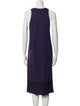 Raquel Allegra Scoop Neck Midi Length Dress