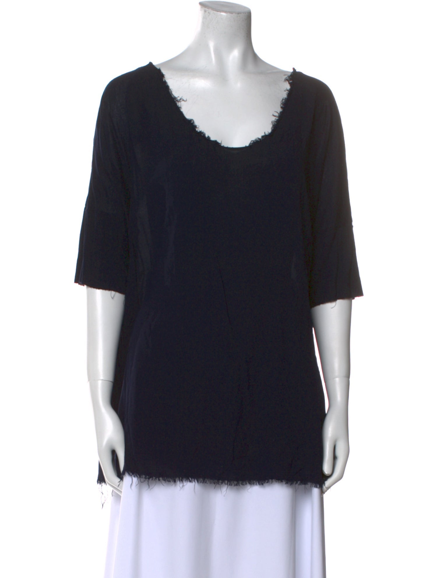 Raquel Allegra Scoop Neck Short Sleeve Tunic