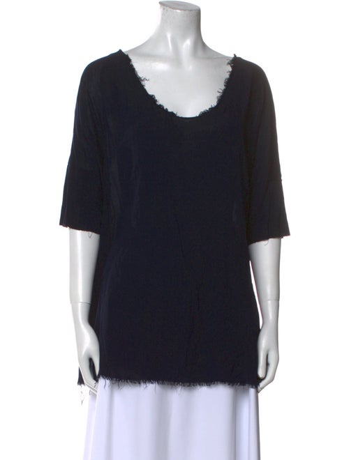 Raquel Allegra Scoop Neck Short Sleeve Tunic