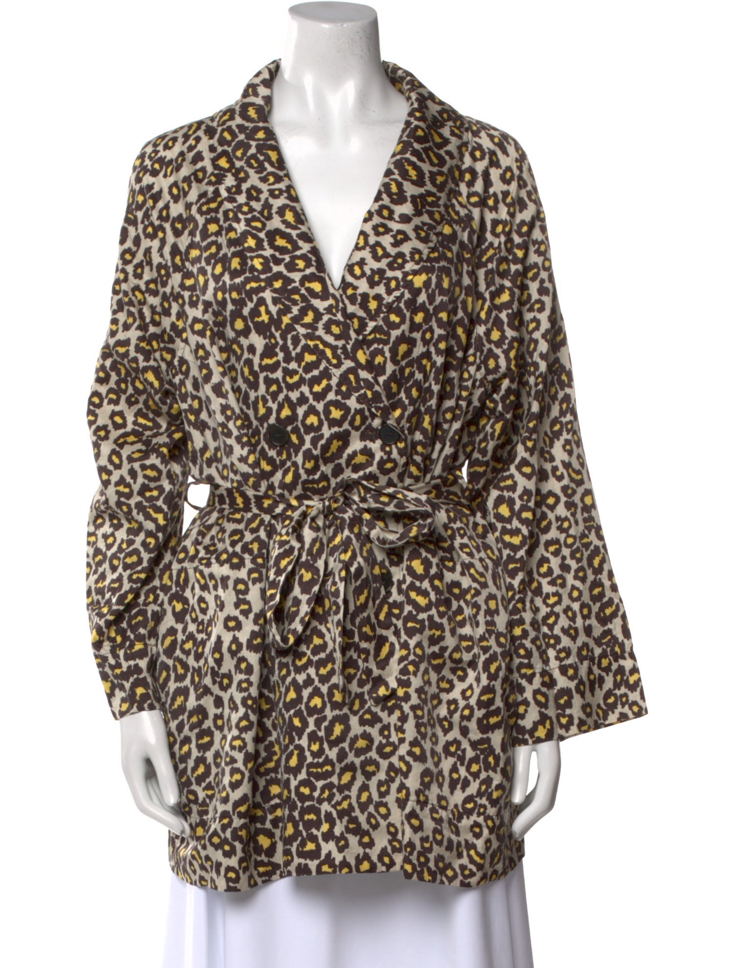 Raquel Allegra Animal Print V-Neck Tunic
