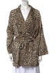 Raquel Allegra Animal Print V-Neck Tunic