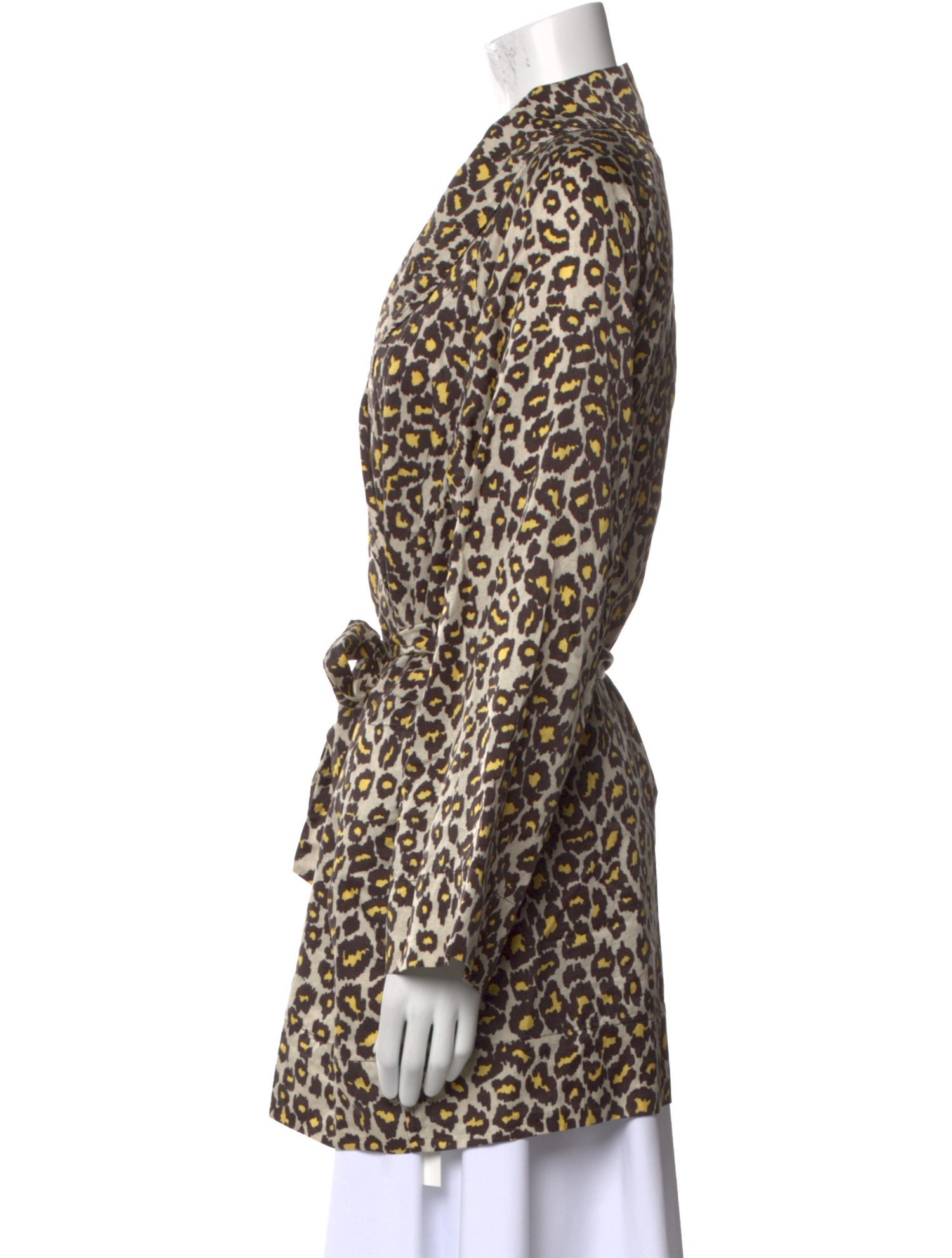 Raquel Allegra Animal Print V-Neck Tunic