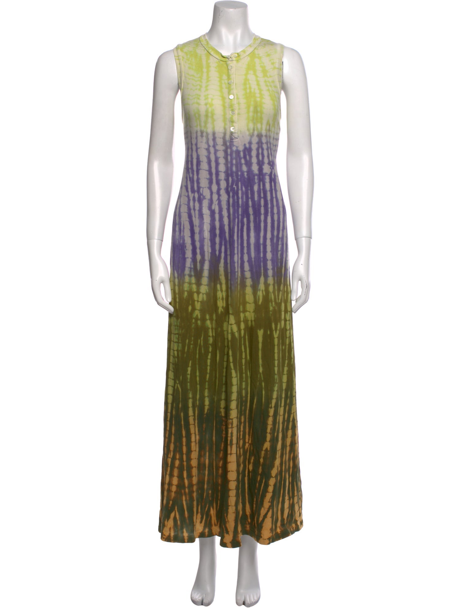 Raquel Allegra Tie-Dye Print Long Dress
