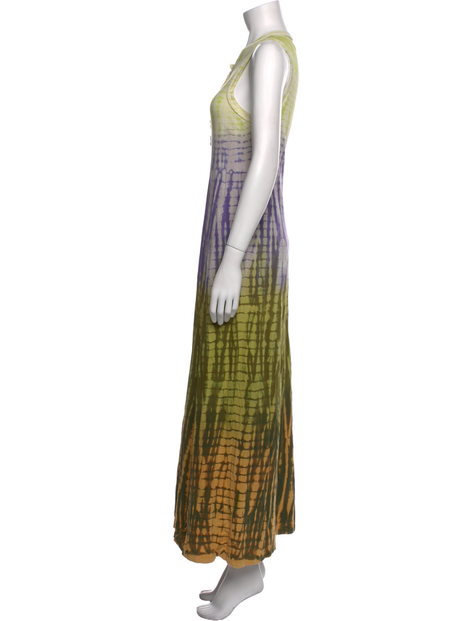 Raquel Allegra Tie-Dye Print Long Dress