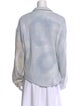 Raquel Allegra Tie-Dye Print Long Sleeve Button-Up Top