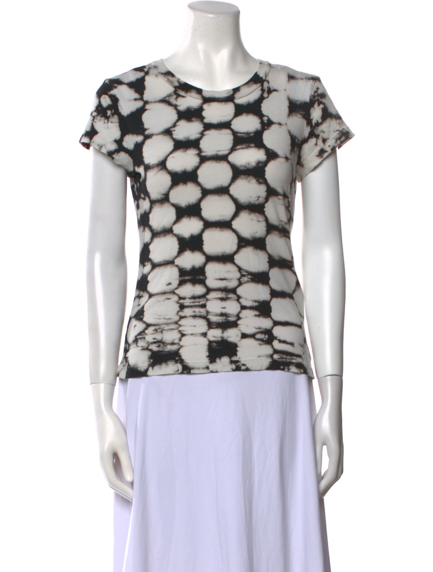 Raquel Allegra Printed Crew Neck Top