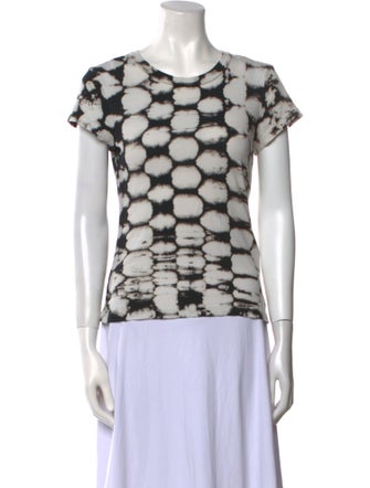 Raquel Allegra Printed Crew Neck Top