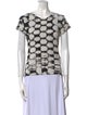 Raquel Allegra Printed Crew Neck Top