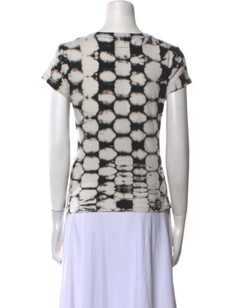 Raquel Allegra Printed Crew Neck Top
