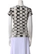 Raquel Allegra Printed Crew Neck Top