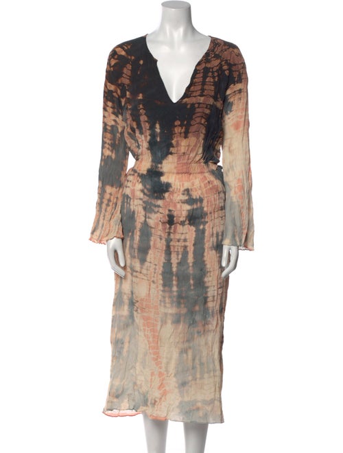 Raquel Allegra Silk Midi Length Dress