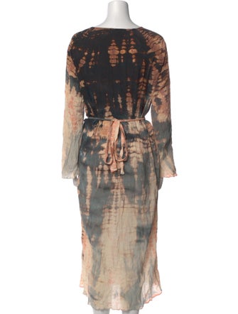 Raquel Allegra Silk Midi Length Dress