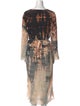 Raquel Allegra Silk Midi Length Dress