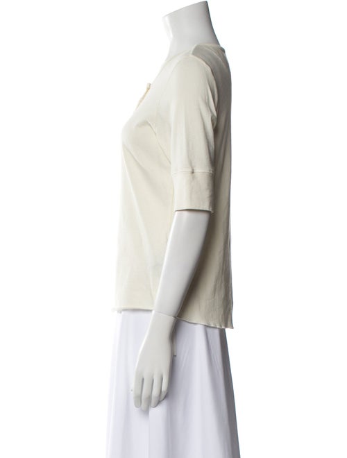 Raquel Allegra Scoop Neck Short Sleeve Polo