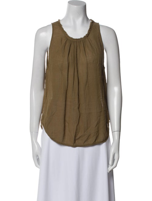 Raquel Allegra Scoop Neck Sleeveless Top